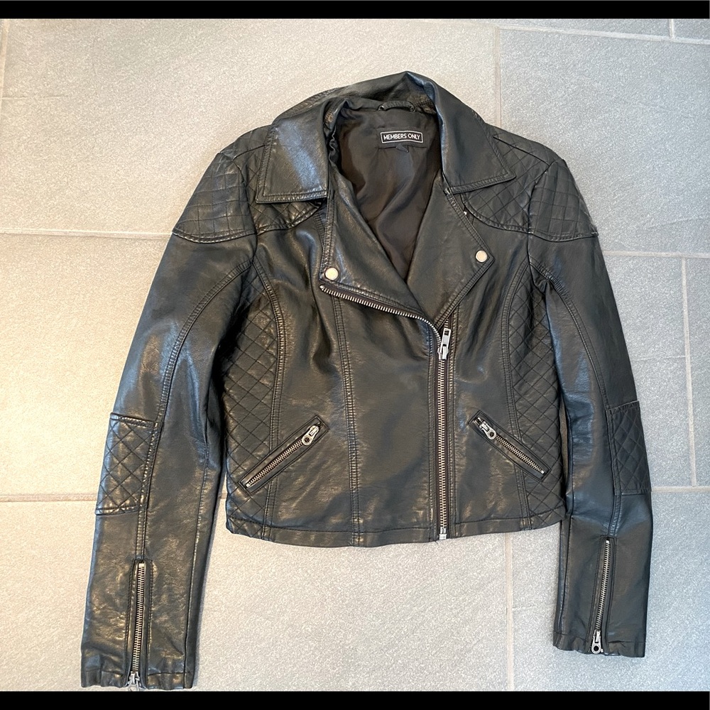Members only faux leather jacket